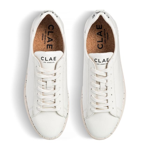 CLAE BRADLEY VEGAN Shoes Womens USA923-Q56 In Off White Vegan Chips